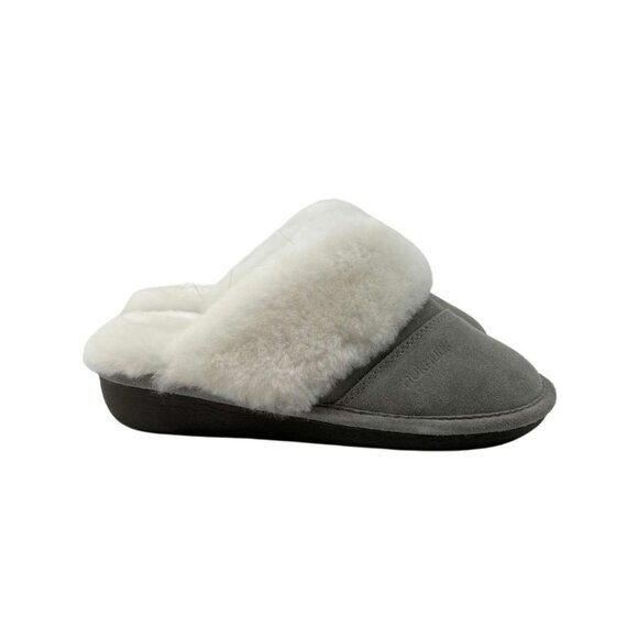 Nuknuuk 2.0 Women's Grey Leather Slippers / Various Sizes - Picture 3 of 6